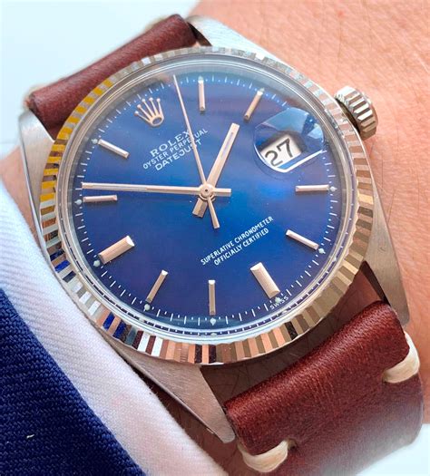 rolex datejust blue or black dial|Rolex Datejust blue dial vintage.